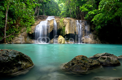 Waterfall in Kanchanaburi Province,Thailand