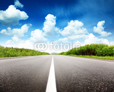 summer day and road