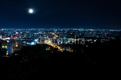 Top view of Pattaya in the night