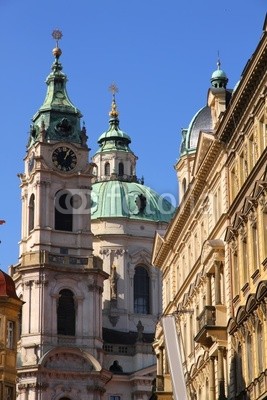 Blick auf Assisi Kirche in Prag