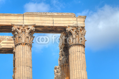 ancient Temple of Olympian Zeus , Athens, Greece