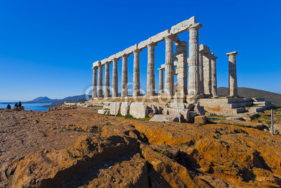 Poseidon Temple at Cape Sounion near Athens, Greece