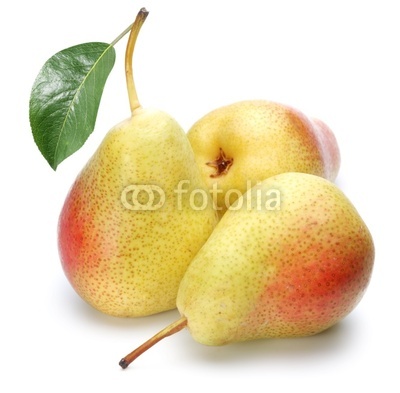 Three ripe pears.