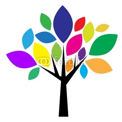Logo colorful tree