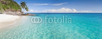 Island, beach and lagoon