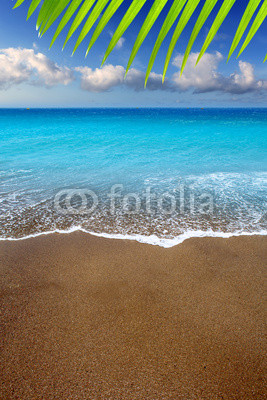 Canary Islands brown sand beach turquoise water