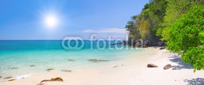 beautiful beach with white sand on koh Ngai, Thailand