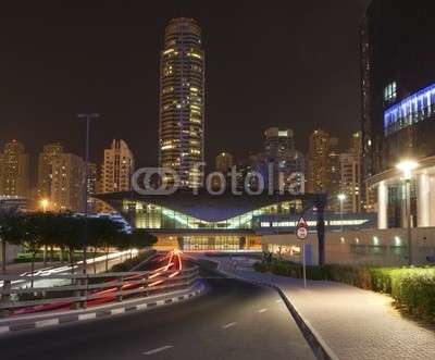 Dubai city at night time