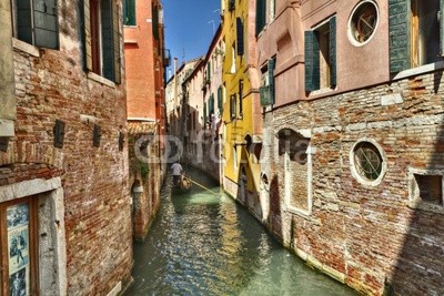 Venice canals and gondolas,Italy