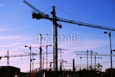 gruas y construcción