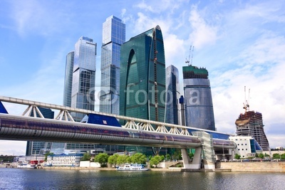 Skyscrapers of Moscow-city business centre, Russia