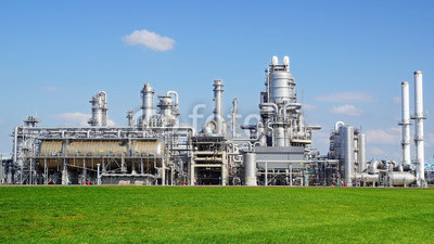 Refinery plant at Europort harbor, Rotterdam