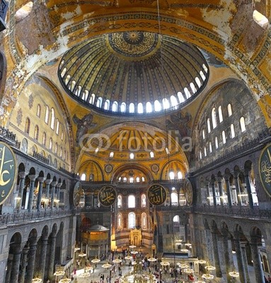Inside the Hagia Sofia (Istanbul)