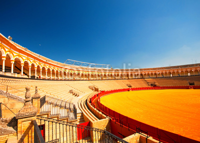 The bull arena of Seville, Spain