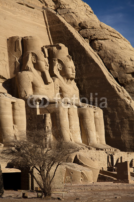Rameses II colossal statues at Abu Simbel
