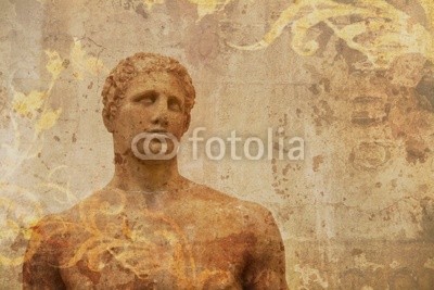 artistic view ancient greek statue