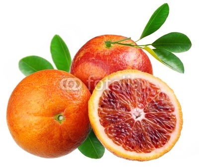 Blood red oranges