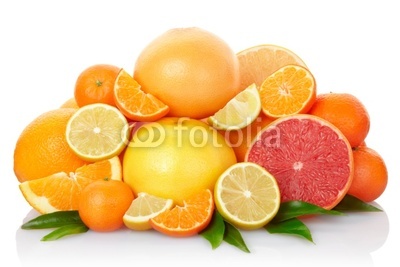 Citrus Fruits with clipping path