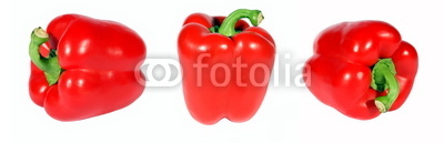 Red  pepper on a white background. (isolated)