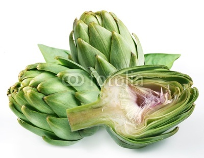 Artichoke on a white background