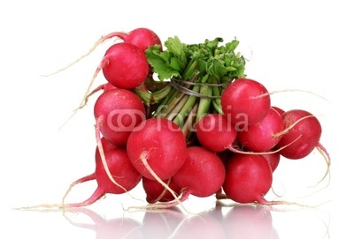 Fresh radish isolated on white