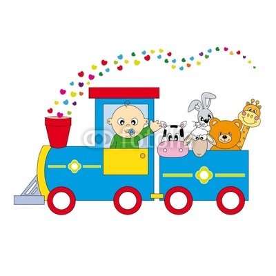 Tren infantil con animales