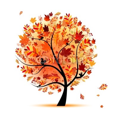 Beautiful autumn tree for your design