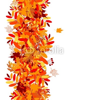 Autumn leaves seamless background for your design