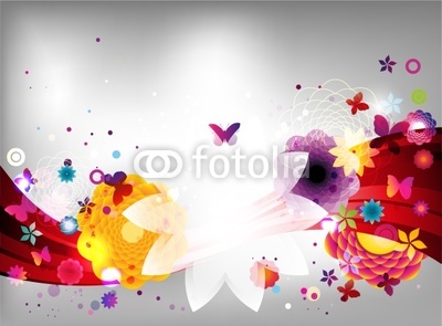 Abstract floral spring background.