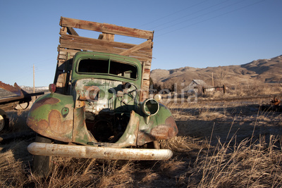 old abandoned farm truck junk farm rust auto antique