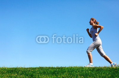 Jogging woman.