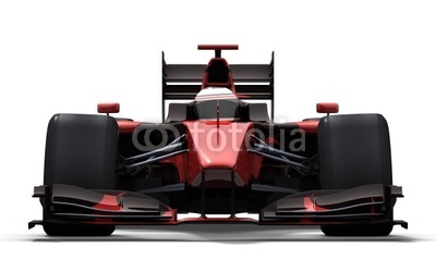 race car - red and black