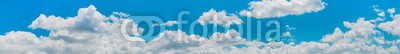 panoramic cloudscape with blue sky background