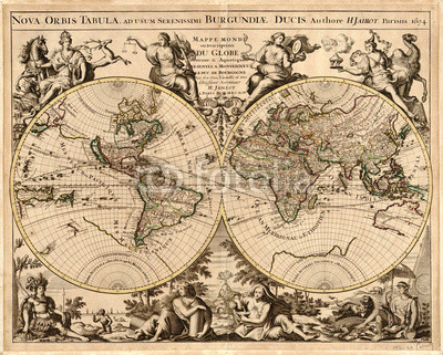 Vintage World map